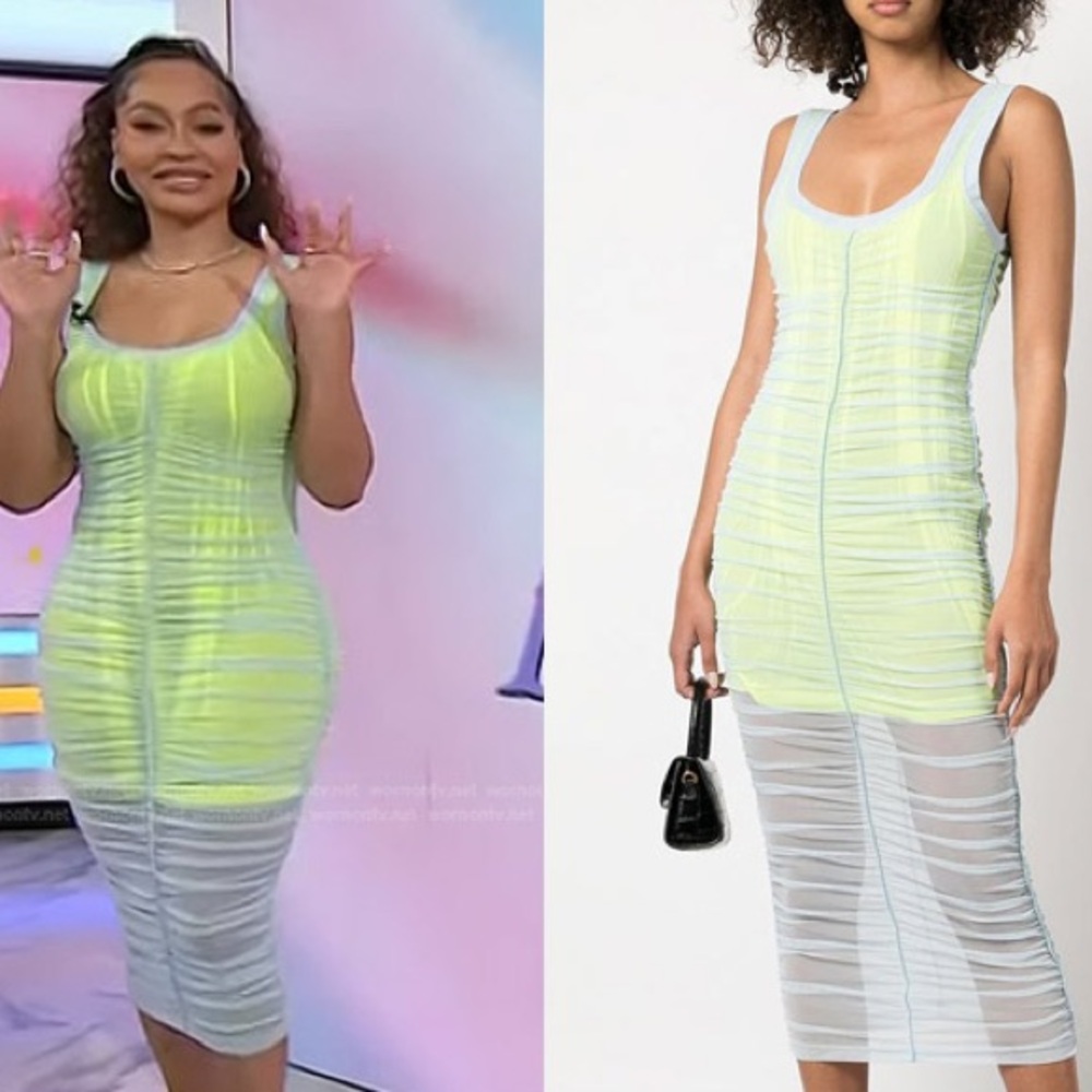 ALEXANDER WANG DOUBLE LAYER TANK DRESS IN STRETCH MESH SIZE SMALL NWT